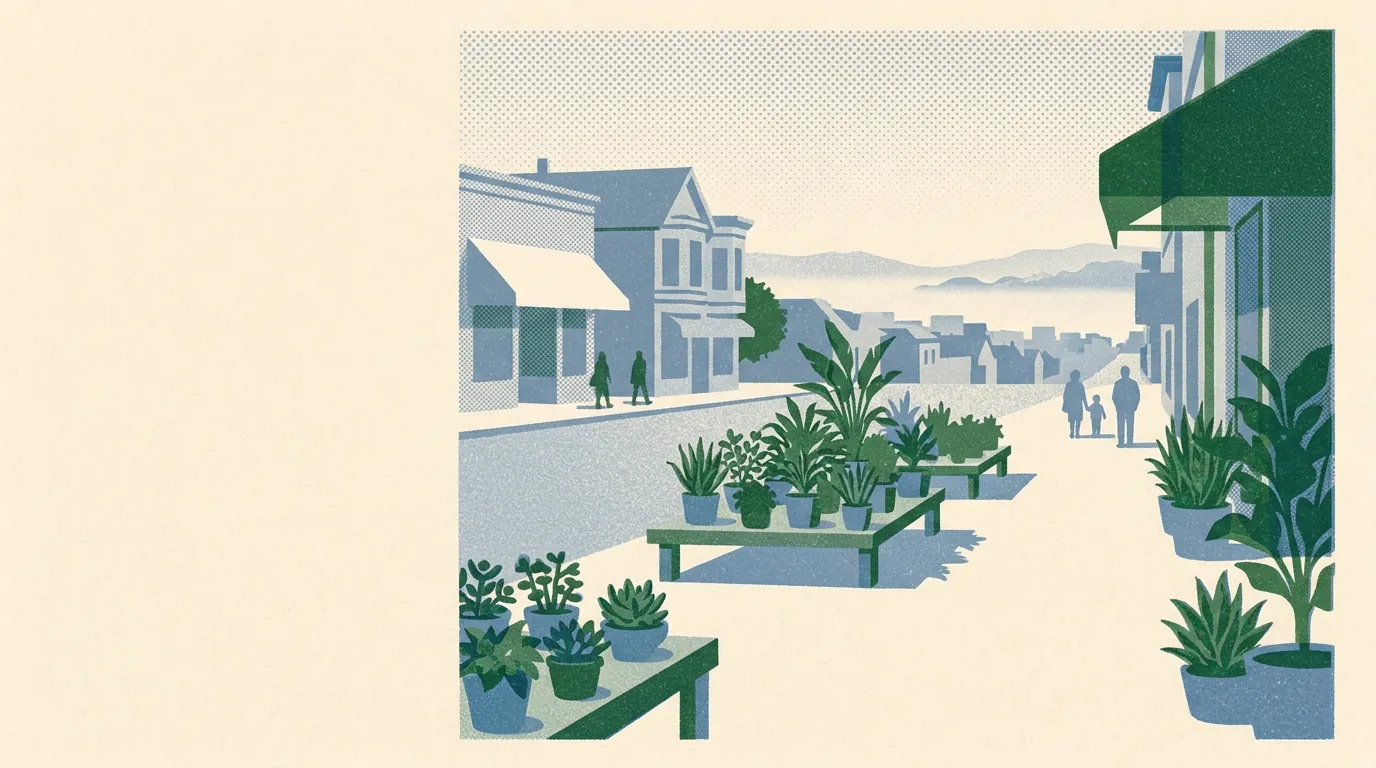 Illustration of plant nurseries in Richmond