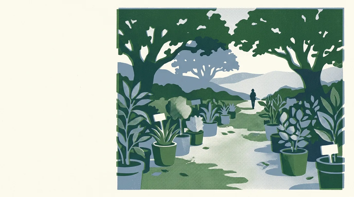 Illustration of plants and nurseries in the Bay Area
