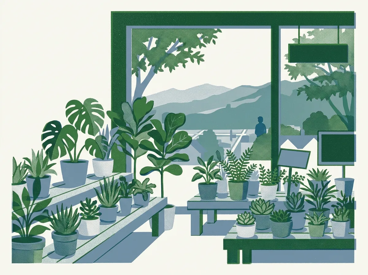 Illustration of plant nurseries in Berkeley