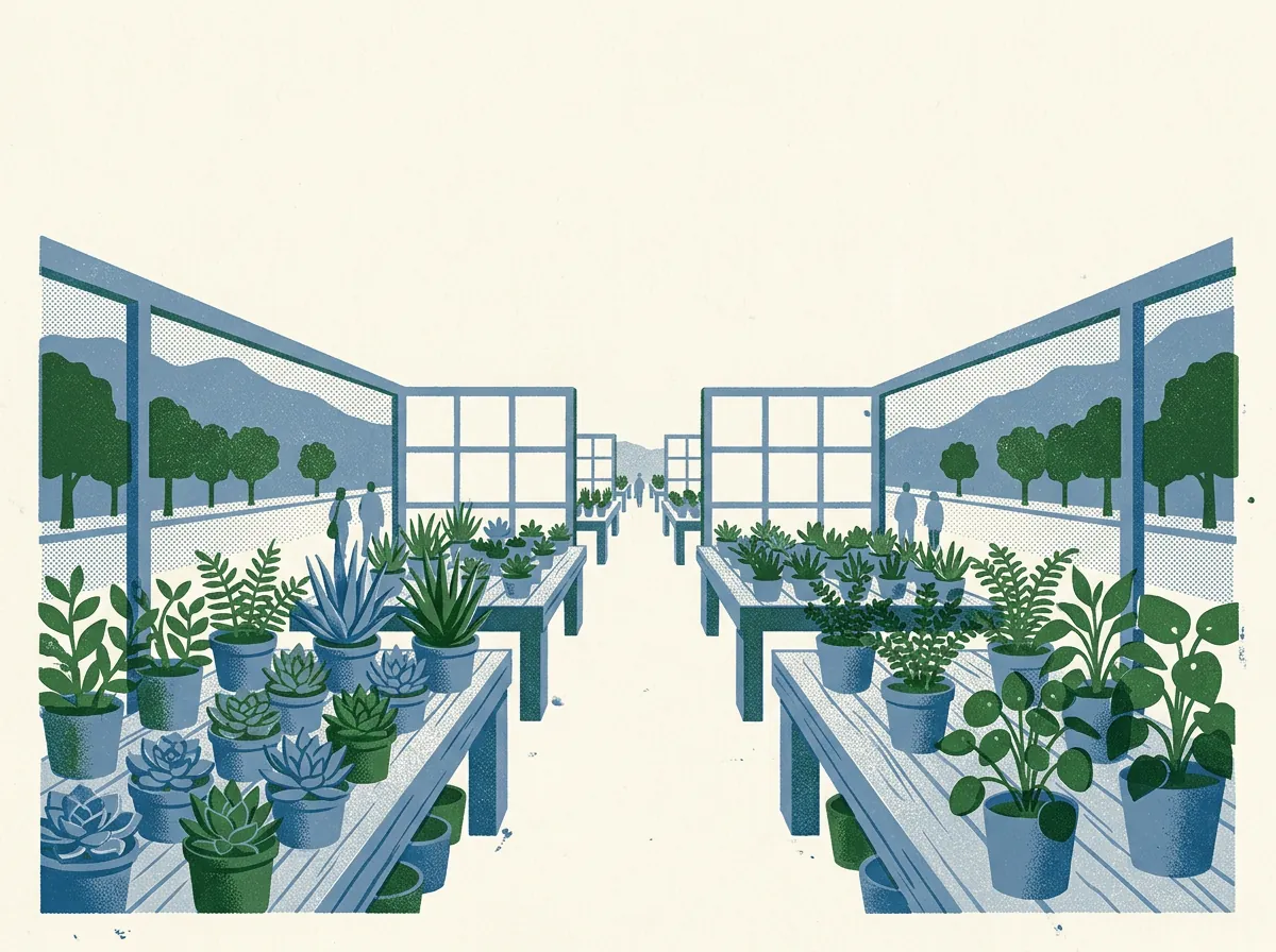 Illustration of plant nurseries in Berkeley
