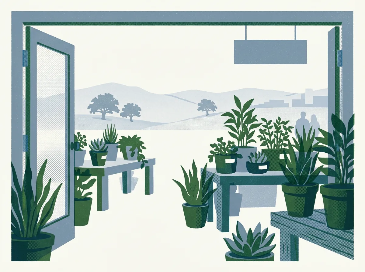Illustration of plant nurseries in Walnut Creek