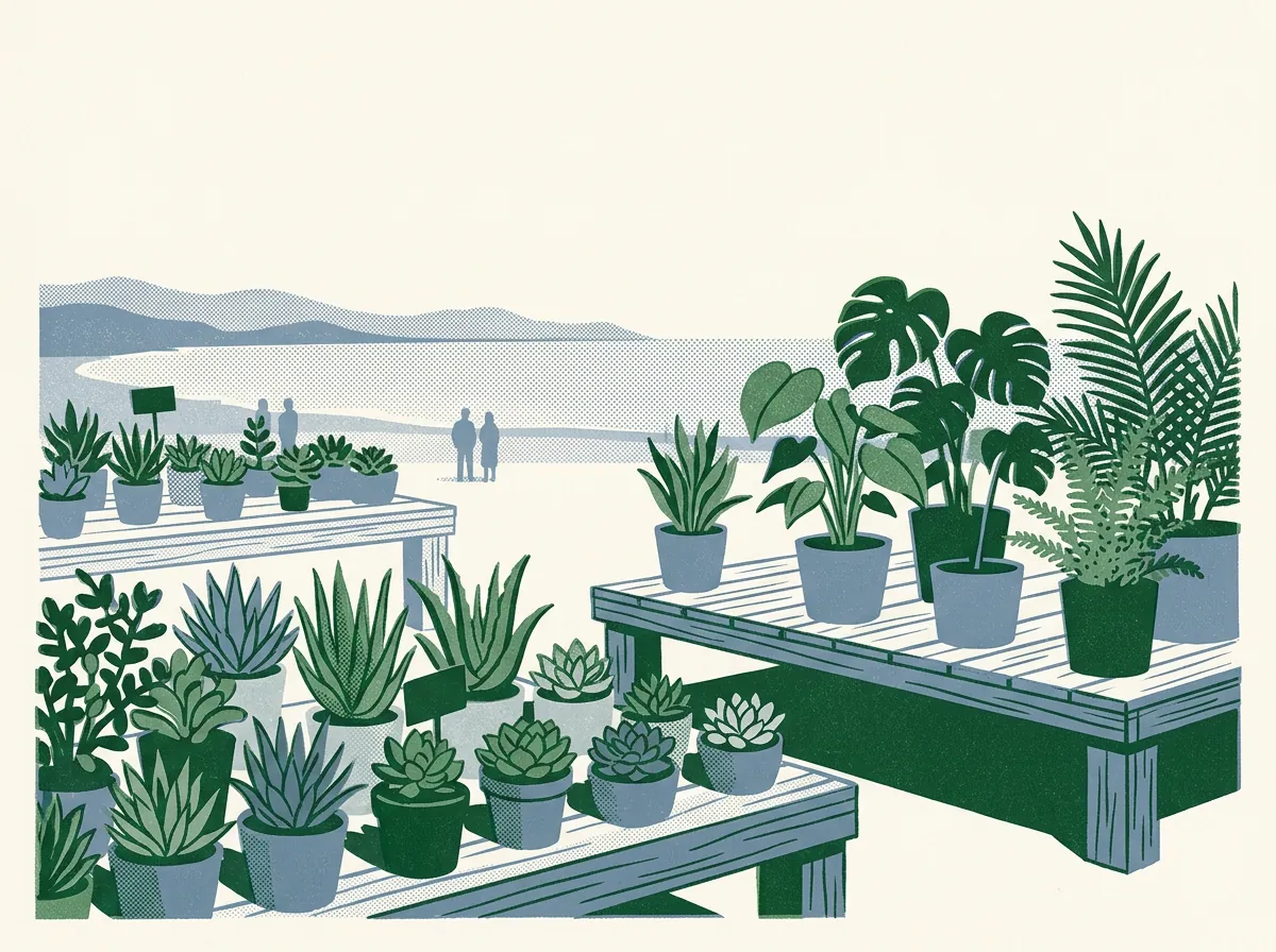 Illustration of plant nurseries in Richmond